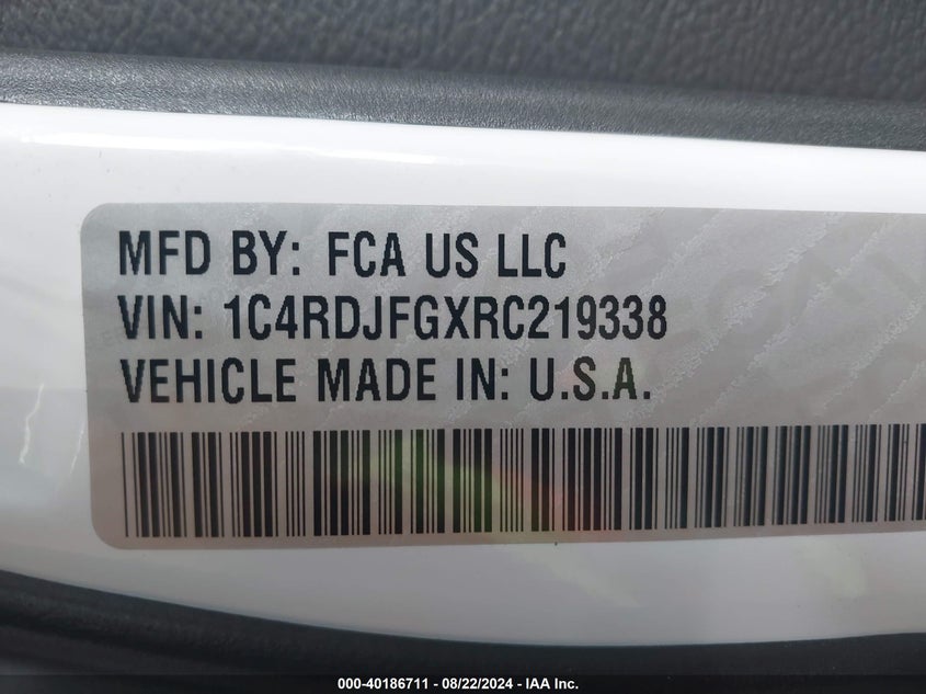 2024 DODGE DURANGO PURSUIT AWD - 1C4RDJFGXRC219338