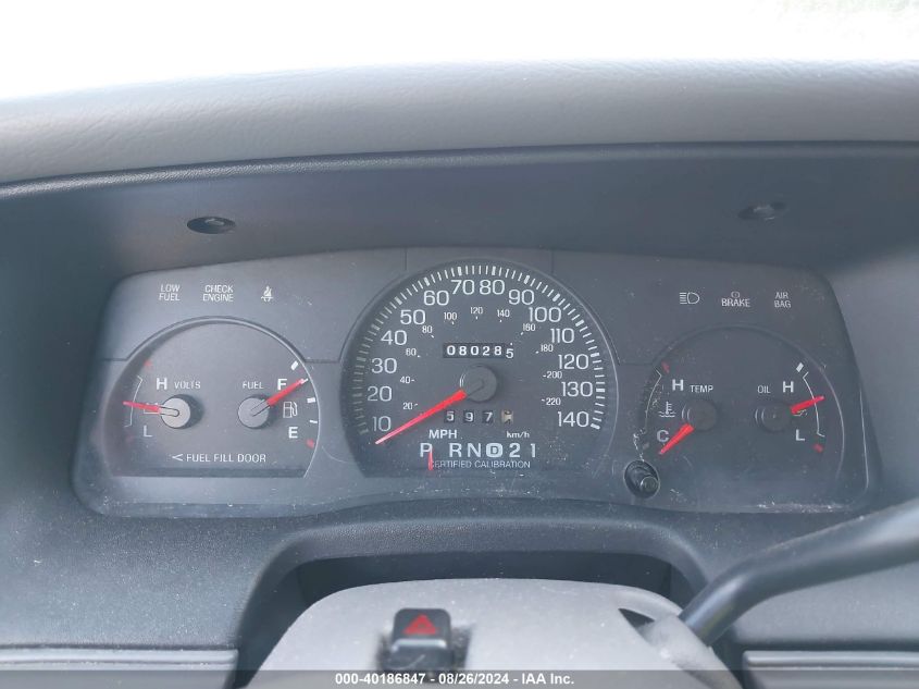 1999 Ford Crown Victoria Police Interceptor VIN: 2FAFP71W9XX111620 Lot: 40186847