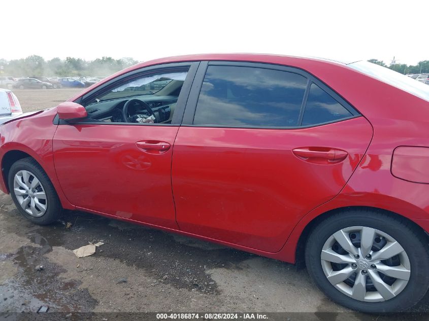 2015 Toyota Corolla Le VIN: 2T1BURHE7FC419351 Lot: 40186874