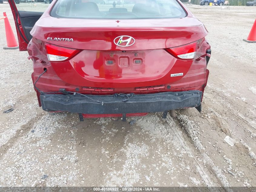 2012 Hyundai Elantra Limited (Ulsan Plant) VIN: KMHDH4AE2CU480613 Lot: 40186927