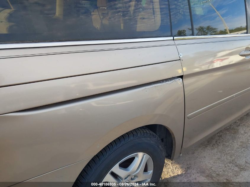 2005 Honda Odyssey Ex VIN: 5FNRL38465B411905 Lot: 40186935