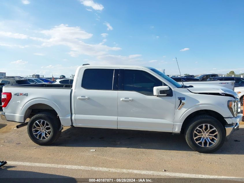 2022 Ford F-150 Lariat VIN: 1FTFW1E8XNFC34583 Lot: 40187071