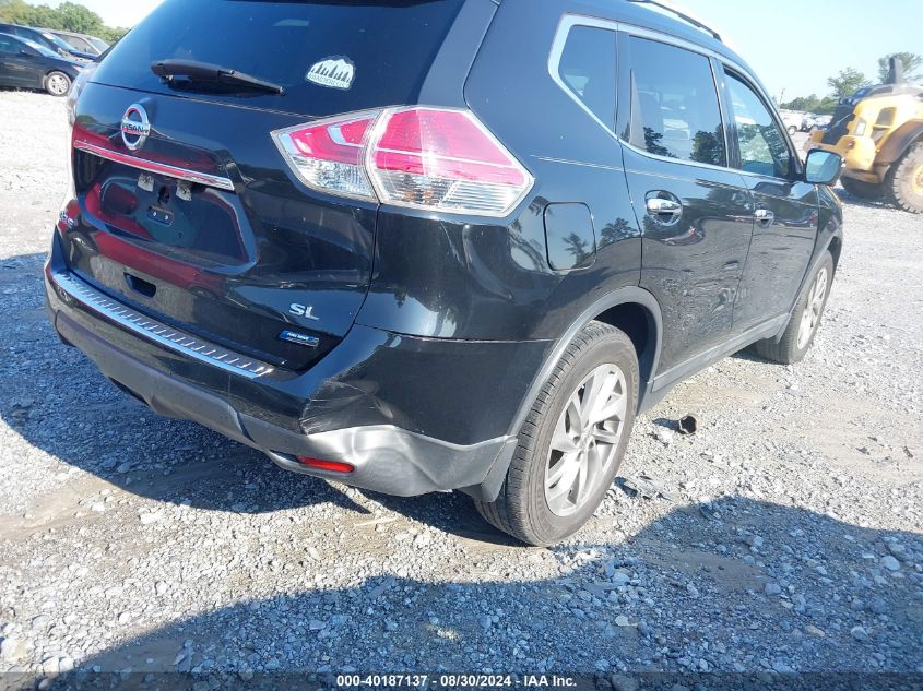 2014 Nissan Rogue Sl VIN: 5N1AT2MT6EC791454 Lot: 40187137