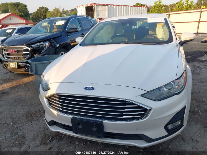 2019 Ford Fusion Se VIN: 3FA6P0HD4KR251268 Lot: 40187140