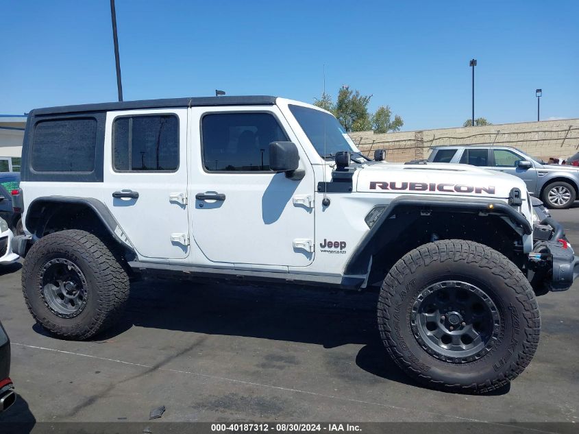 2018 Jeep Wrangler Unlimited Rubicon 4X4 VIN: 1C4HJXFGXJW166800 Lot: 40187312