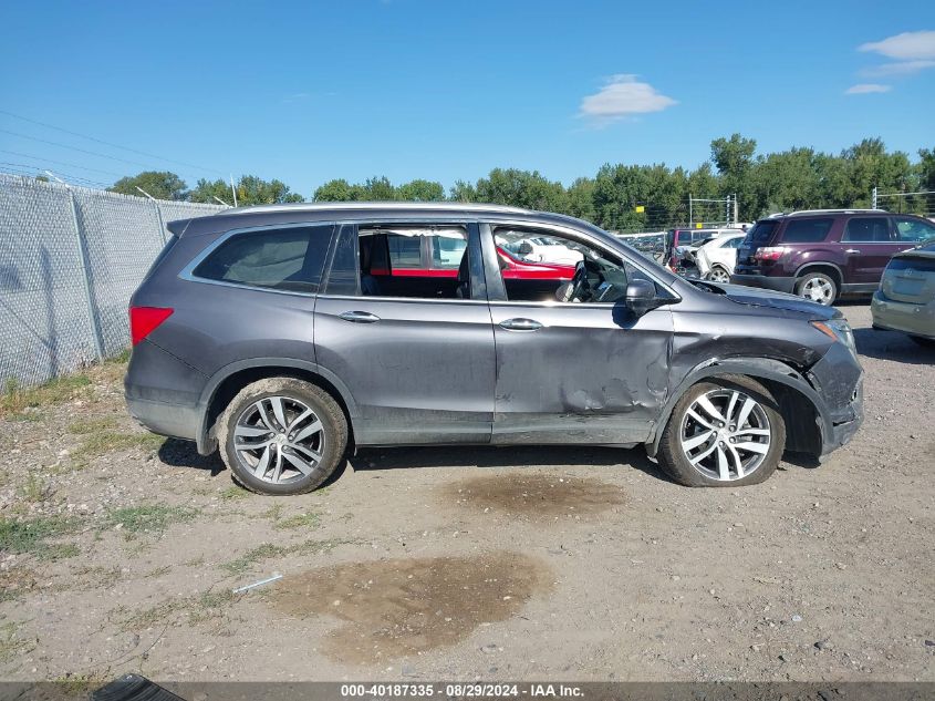 2017 Honda Pilot Touring VIN: 5FNYF6H97HB083608 Lot: 40187335