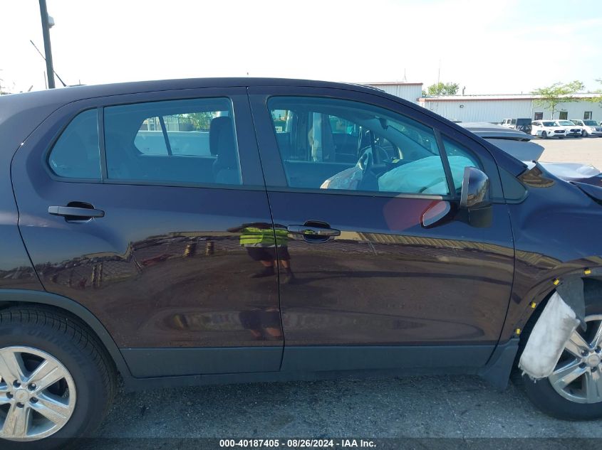 2020 Chevrolet Trax Fwd Ls VIN: KL7CJKSB2LB352250 Lot: 40187405