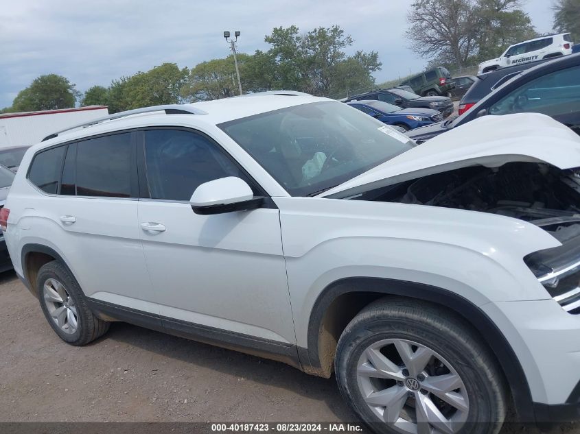 2018 Volkswagen Atlas 3.6L V6 Se VIN: 1V2KR2CA8JC578747 Lot: 40187423