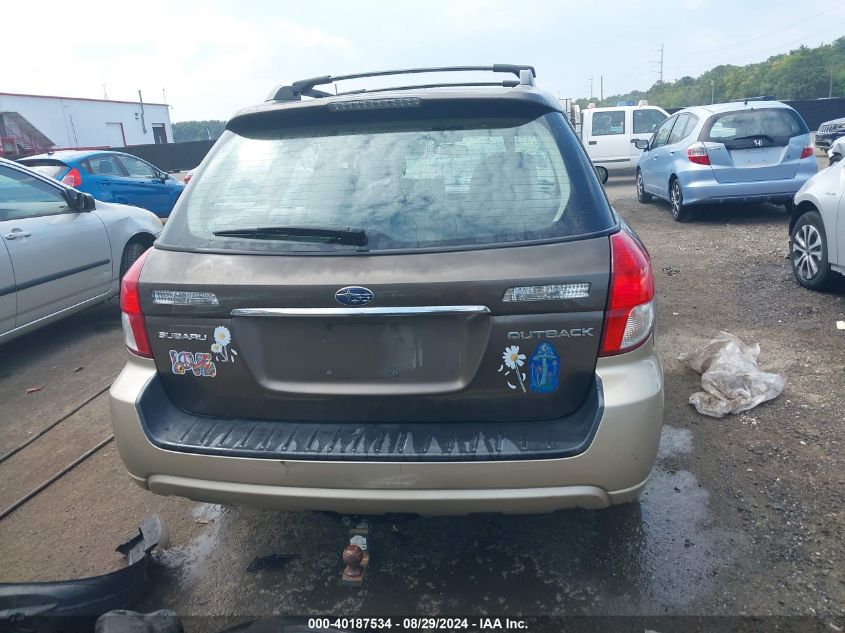 2008 Subaru Outback 2.5I/2.5I L.l. Bean Edition VIN: 4S4BP61C987314146 Lot: 40187534