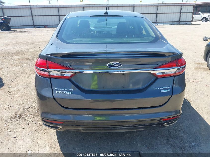 2017 Ford Fusion Titanium VIN: 3FA6P0K91HR252133 Lot: 40187538