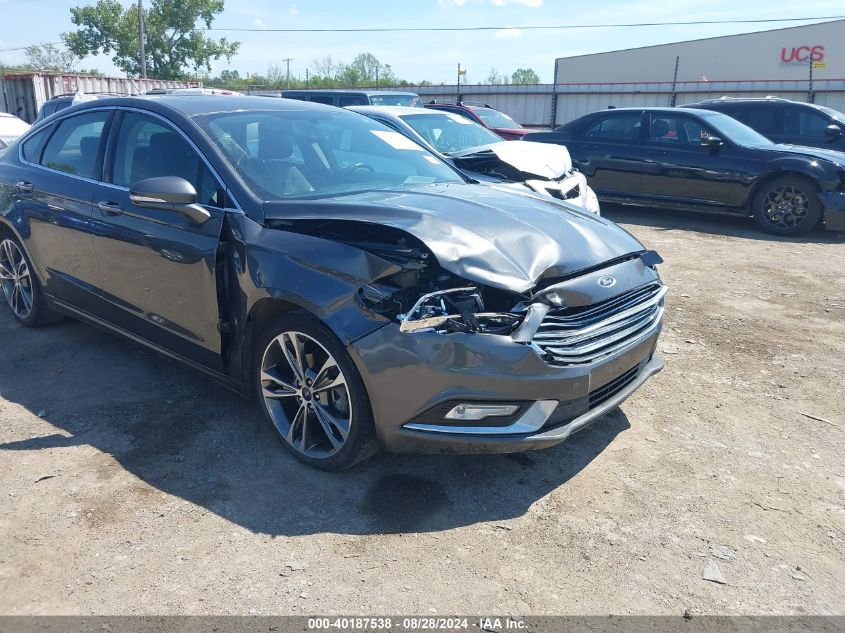 2017 Ford Fusion Titanium VIN: 3FA6P0K91HR252133 Lot: 40187538