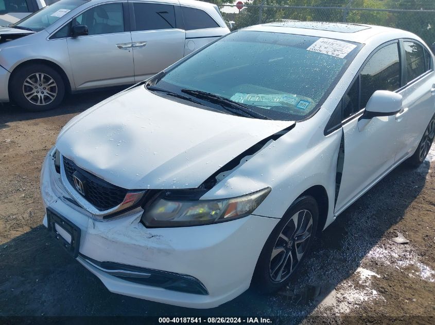 2013 Honda Civic Ex VIN: 2HGFB2F86DH521207 Lot: 40187541