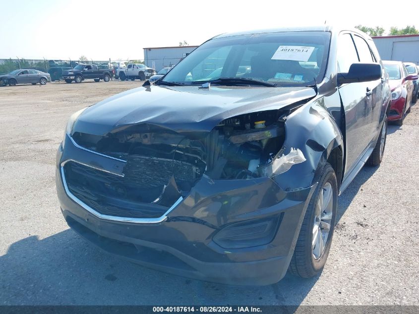 2016 Chevrolet Equinox Ls VIN: 2GNFLEEK4G6261584 Lot: 40187614