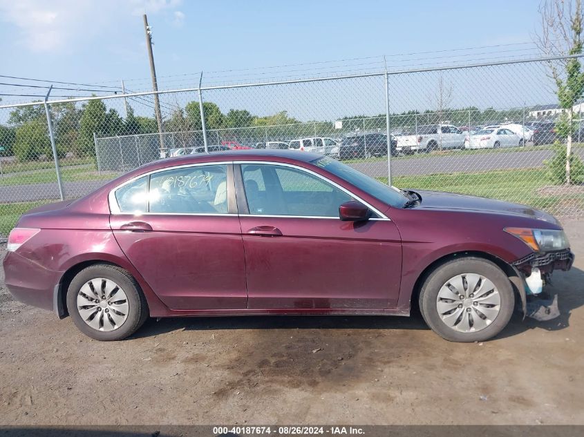 2008 Honda Accord 2.4 Lx VIN: 1HGCP26388A008490 Lot: 40187674