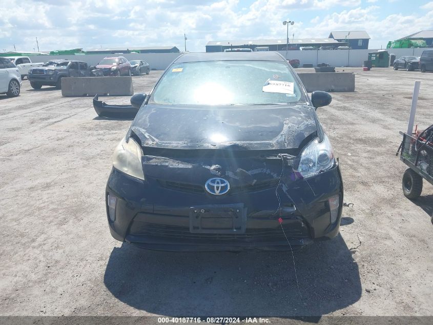 2013 Toyota Prius Three VIN: JTDKN3DU8D0344254 Lot: 40187716