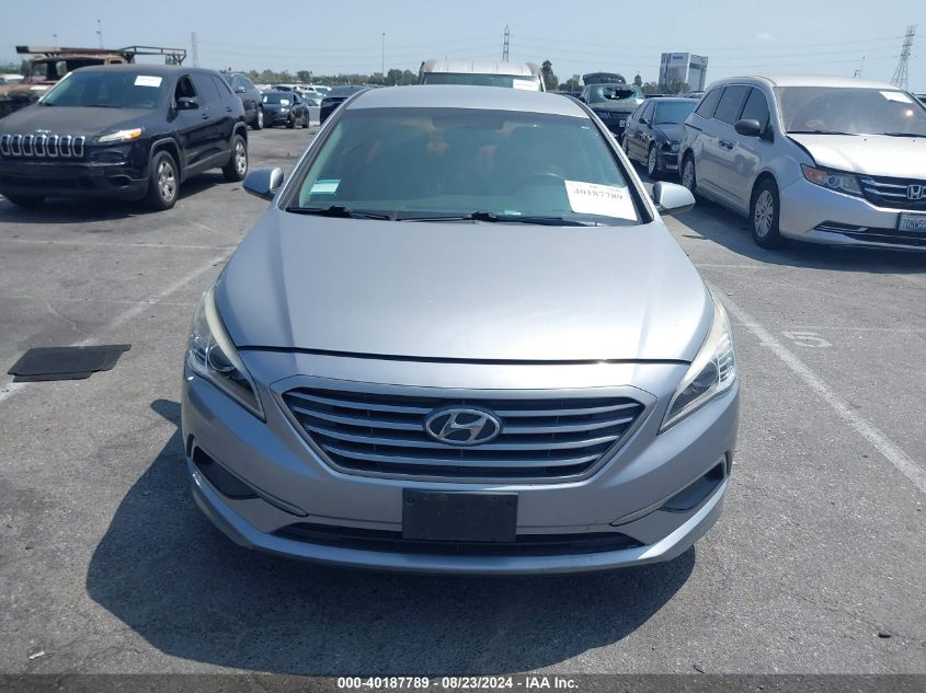 2017 Hyundai Sonata Se VIN: 5NPE24AF1HH569917 Lot: 40187789