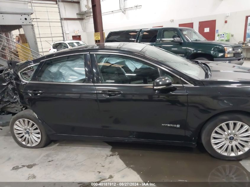 2013 Ford Fusion Hybrid Se VIN: 3FA6P0LU7DR209445 Lot: 40187812