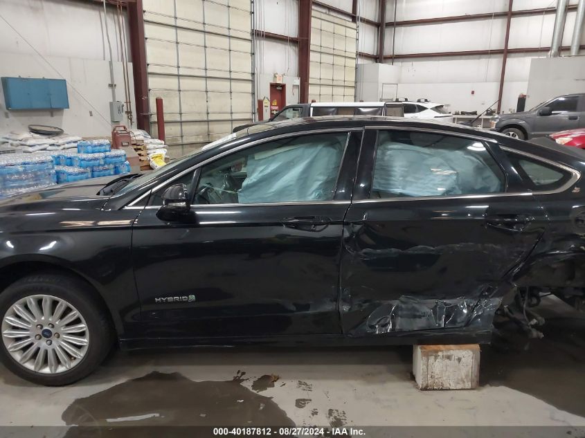 2013 Ford Fusion Hybrid Se VIN: 3FA6P0LU7DR209445 Lot: 40187812