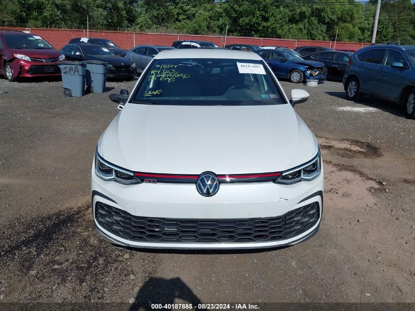 2024 Volkswagen Golf Gti 2.0T S VIN: WVWGA7CD4RW144325 Lot: 40187885