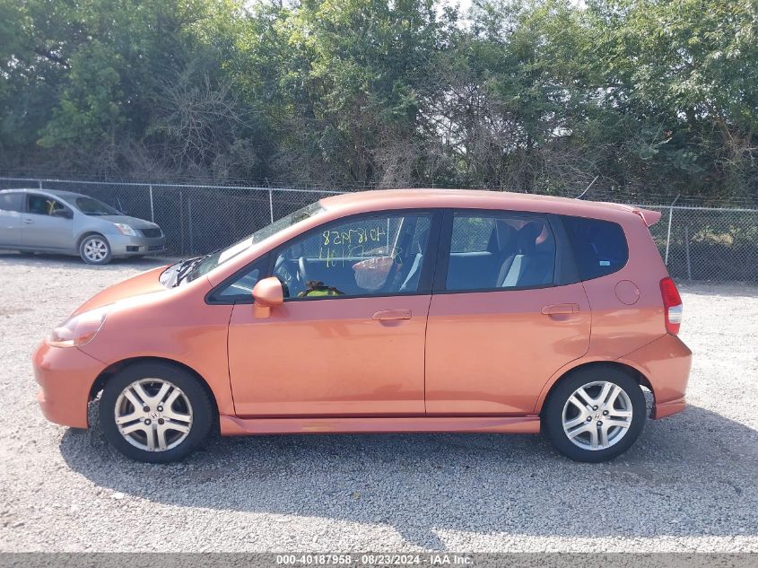 2008 Honda Fit Sport VIN: JHMGD38638S013224 Lot: 40187958