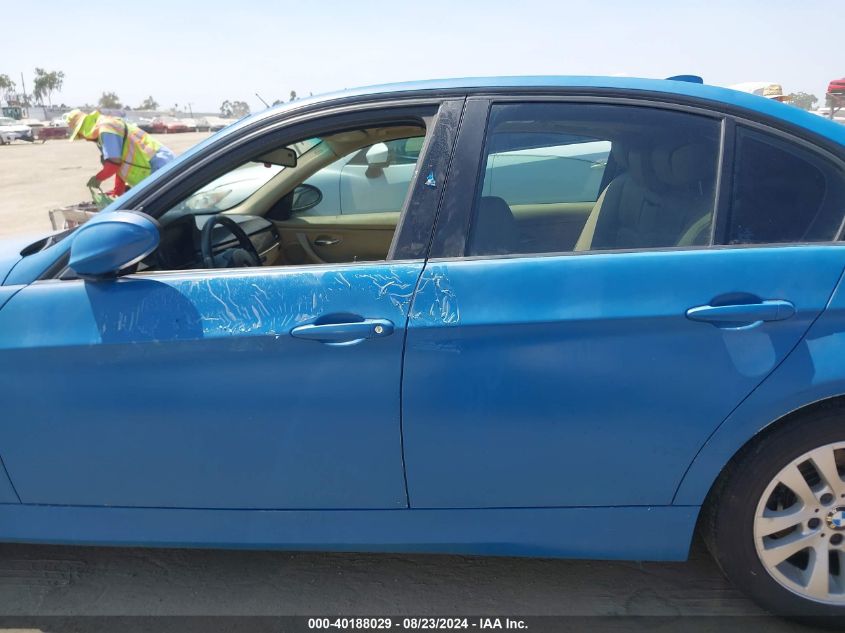 2007 BMW 328I VIN: WBAVA33597PG52578 Lot: 40188029