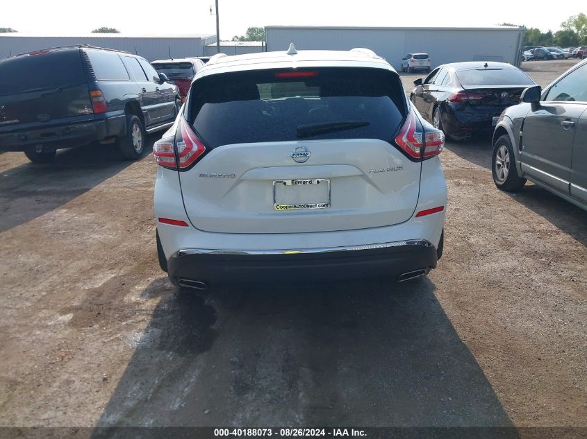 2017 Nissan Murano Platinum VIN: 5N1AZ2MG7HN123981 Lot: 40188073