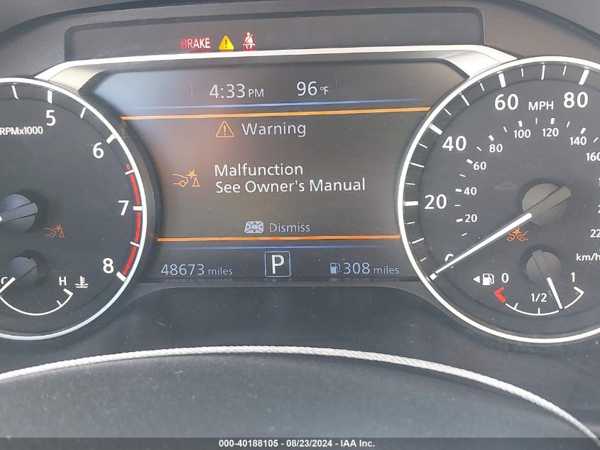 2023 Nissan Altima Sv Fwd VIN: 1N4BL4DV5PN311620 Lot: 40188105