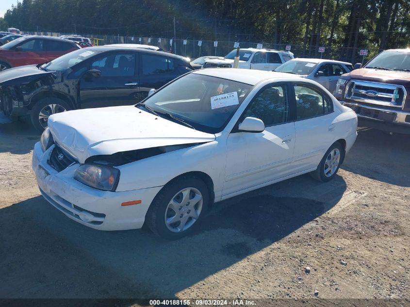 2006 Hyundai Elantra Gls/Limited VIN: KMHDN46D56U315989 Lot: 40188155