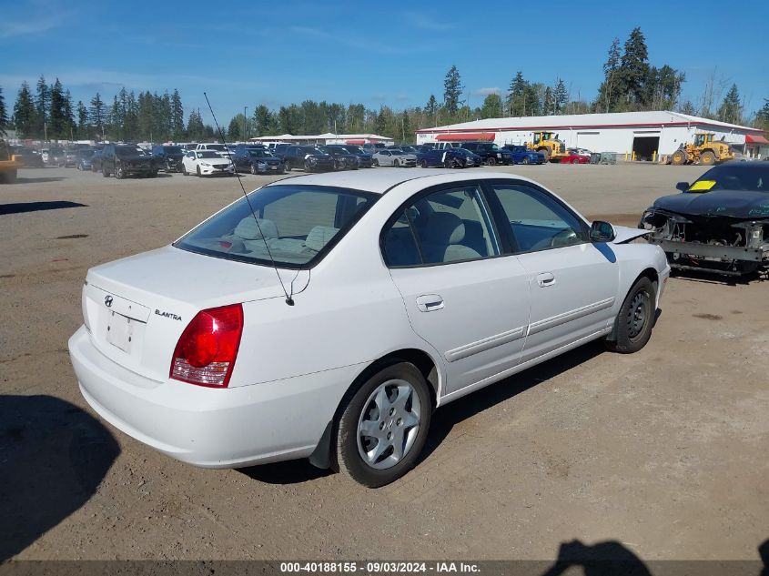 2006 Hyundai Elantra Gls/Limited VIN: KMHDN46D56U315989 Lot: 40188155