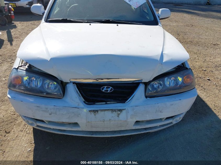 2006 Hyundai Elantra Gls/Limited VIN: KMHDN46D56U315989 Lot: 40188155