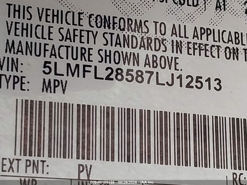 2007 Lincoln Navigator L VIN: 5LMFL28587LJ12513 Lot: 40188158