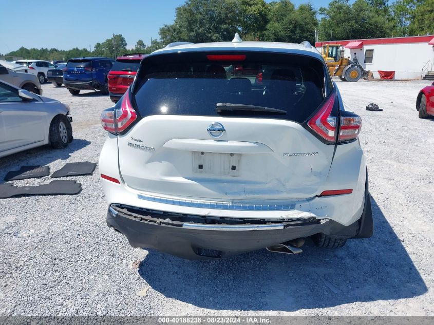 2016 Nissan Murano Platinum VIN: 5N1AZ2MG9GN170170 Lot: 40188238