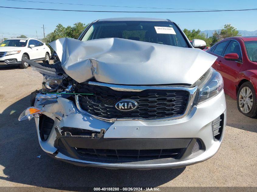 2019 Kia Sorento 3.3L Lx VIN: 5XYPGDA52KG564340 Lot: 40188280