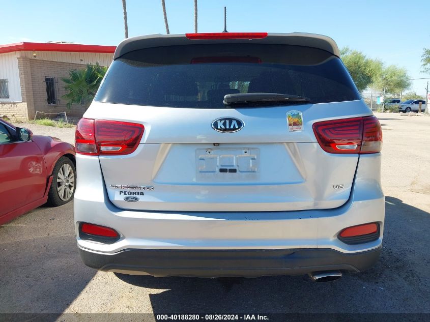 2019 Kia Sorento 3.3L Lx VIN: 5XYPGDA52KG564340 Lot: 40188280