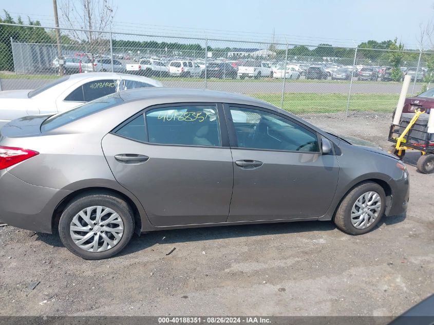 2018 Toyota Corolla Le VIN: 2T1BURHE3JC101218 Lot: 40188351