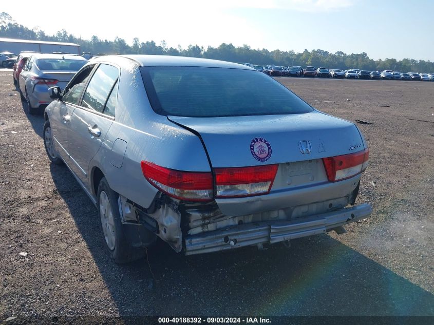 2003 Honda Accord 2.4 Lx VIN: 1HGCM56313A028194 Lot: 40188392