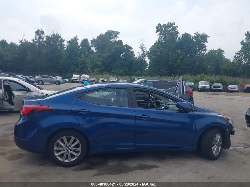 2016 Hyundai Elantra Se VIN: KMHDH4AEXGU617660 Lot: 40188421