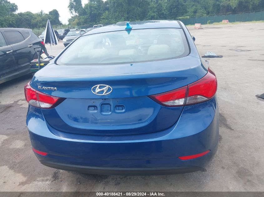 2016 Hyundai Elantra Se VIN: KMHDH4AEXGU617660 Lot: 40188421