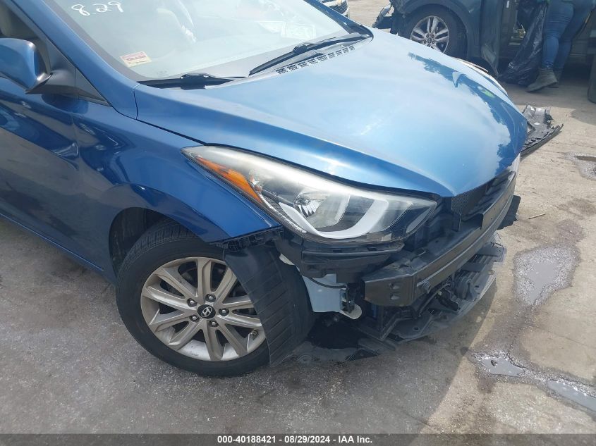 2016 Hyundai Elantra Se VIN: KMHDH4AEXGU617660 Lot: 40188421