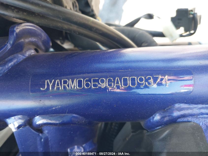 2016 YAMAHA FZ07 JYARM06E9GA009374