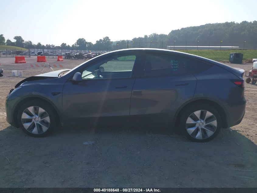 2023 Tesla Model Y Awd/Long Range Dual Motor All-Wheel Drive VIN: 7SAYGDEE8PA150718 Lot: 40188648