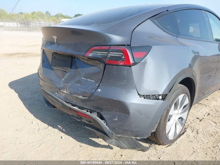 2023 Tesla Model Y Awd/Long Range Dual Motor All-Wheel Drive VIN: 7SAYGDEE8PA150718 Lot: 40188648