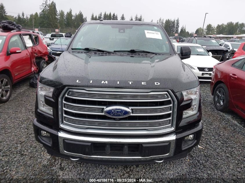 2017 FORD F-150 LIMITED - 1FTEW1EG4HFB22479