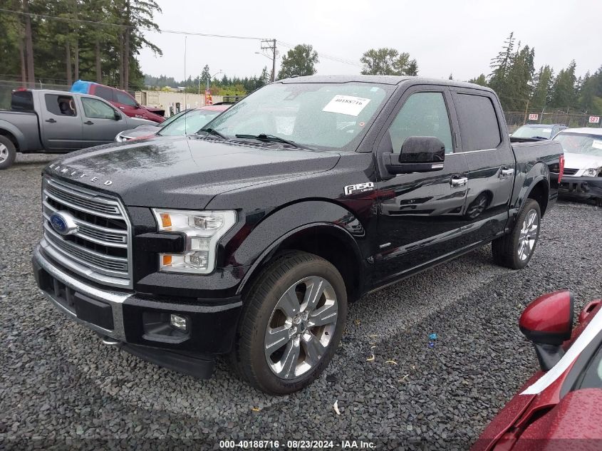 2017 FORD F-150 LIMITED - 1FTEW1EG4HFB22479