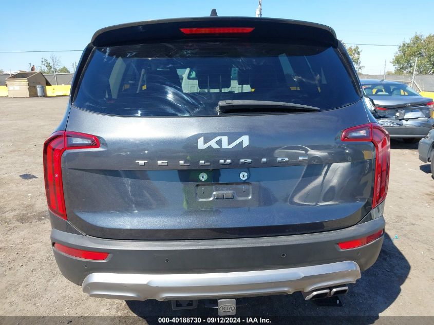 2022 Kia Telluride S VIN: 5XYP64HC3NG197783 Lot: 40188730