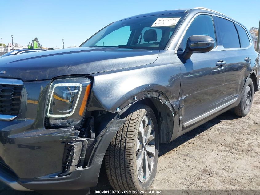 2022 Kia Telluride S VIN: 5XYP64HC3NG197783 Lot: 40188730