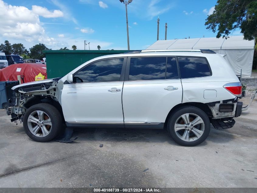 2012 Toyota Highlander Limited V6 VIN: 5TDYK3EH2CS050087 Lot: 40188739