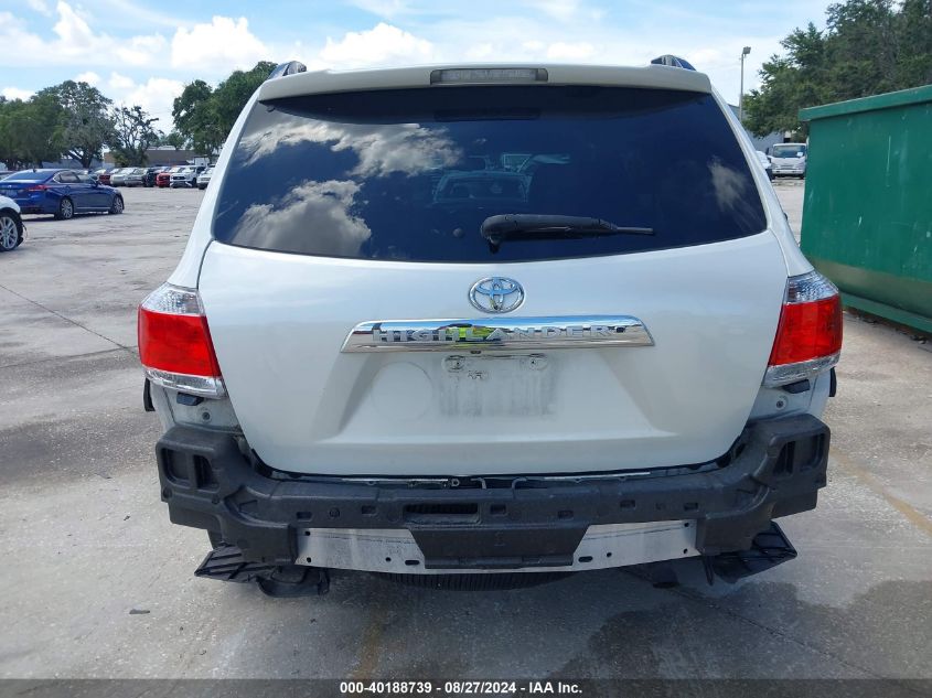 2012 Toyota Highlander Limited V6 VIN: 5TDYK3EH2CS050087 Lot: 40188739