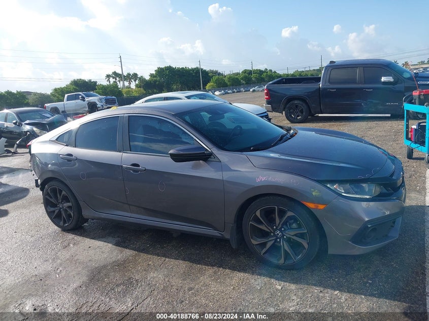 VIN 19XFC2F80KE000875 2019 HONDA CIVIC SPORT