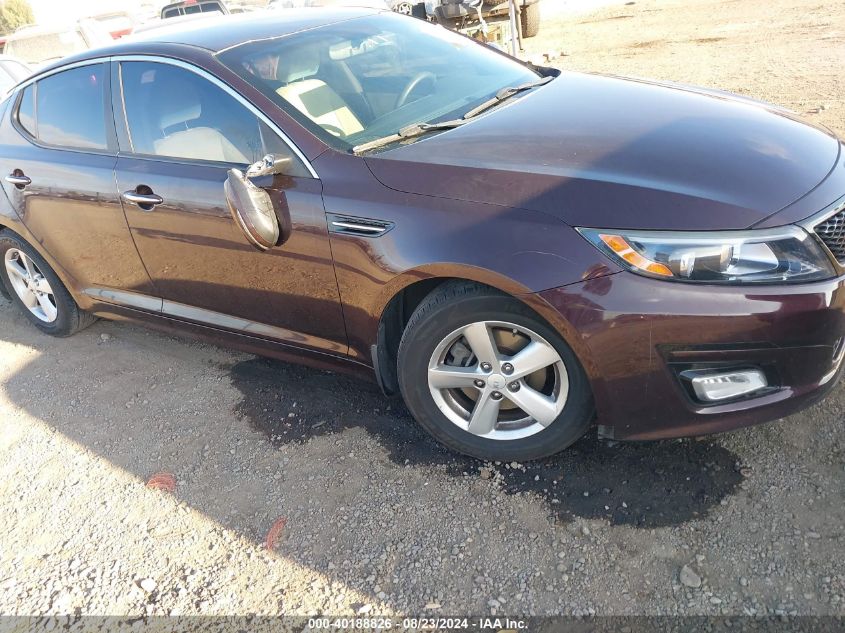 2014 Kia Optima Lx VIN: 5XXGM4A71EG337899 Lot: 40188826